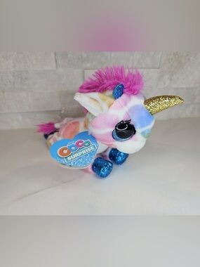 NWT Coco Cone SQUISH Giraffe Unicorn 7" Plush Surprise